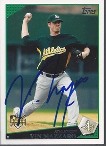 San Francisco Giants VIN MAZZARO Signed 09 Topps Card - Picture 1 of 1