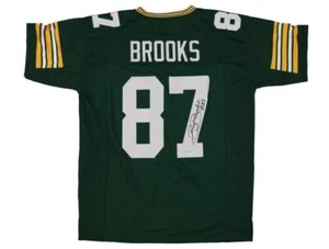 ROBERT BROOKS SIGNED AUTOGRAPHED GREEN BAY PACKERS CUSTOM GREEN JERSEY PSA COA - Picture 1 of 3