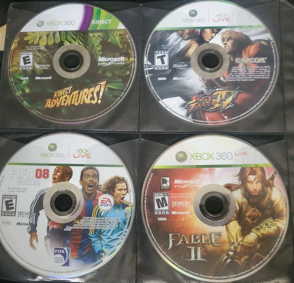 Pacote de 18 jogos para Xbox 360 - Street Fighter IV, Tales Of Vesperia, Kinect Games ++ - Imagem 1 de 4