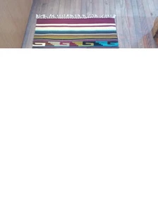 Zapoteken handgewebter Wollteppich; 30"x60"; ZAP9-2-3 - Bild 1 von 2