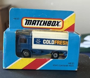 Matchbox Coldfresh Volvo Container Truck MB20 MB 20 UNOPENED BLUE WINDOW BOX - Picture 1 of 6