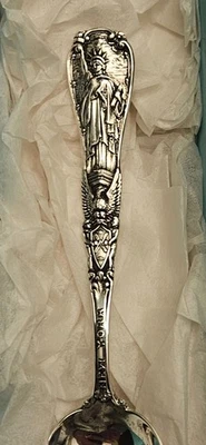 Cuchara de recuerdo de la Estatua de la Libertad de Nueva York 1986 de plata esterlina TIFFANY & CO. Foto 1 de 4