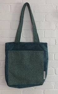 Tote Bag Dual Handle Pocket NWOT Green - Picture 1 of 9