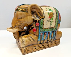 Chinese Elephant Figurine Seal Shoushan Paperweight Ornament - RSPCA NW London - Picture 1 of 17