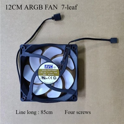 New for Lenovo 9000K 2023 Case fan 12cm argb 12v 0.8a 12 LED beads 7/9-leaf - Image 1 of 4