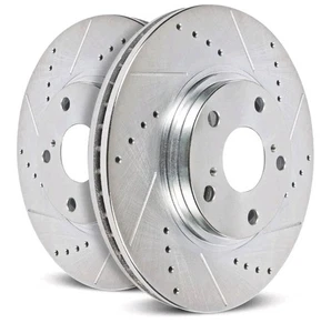 Power Stop Rear Brake Rotors Pair JBR1570XPR Drilled Slotted Fits Lexus GS IS RC - Bild 1 von 2