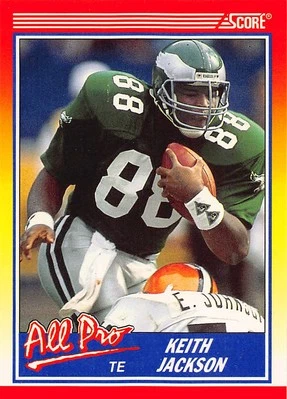 Keith Jackson 1990 Score 588  Philadelphia Eagles  Football Card - Image 1 of 2