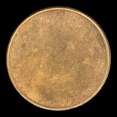Blank Planchet Cent Copper Plated Zinc 2.5g Post-1982 Genuine Mint Error Coin - Image 1 of 2