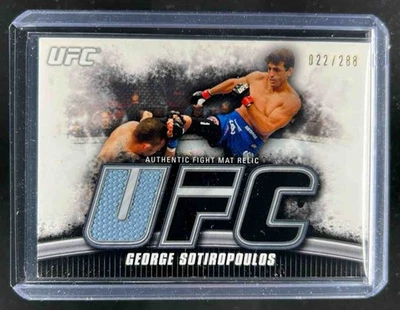 2010 Topps UFC Knockout George Sotiropoulos Fight Mat Relic Patch #22/288 - Image 1 of 2