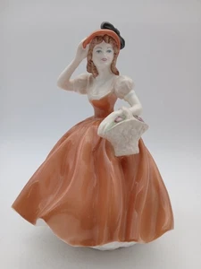 Coalport Ladies of Fashion Flora Bone China Figurine Hand Decorated 21cm - Picture 1 of 5