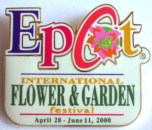WDW Epcot Flower & Garden Festival 2000: Pin con logotipo de Epcot - Imagen 1 de 1