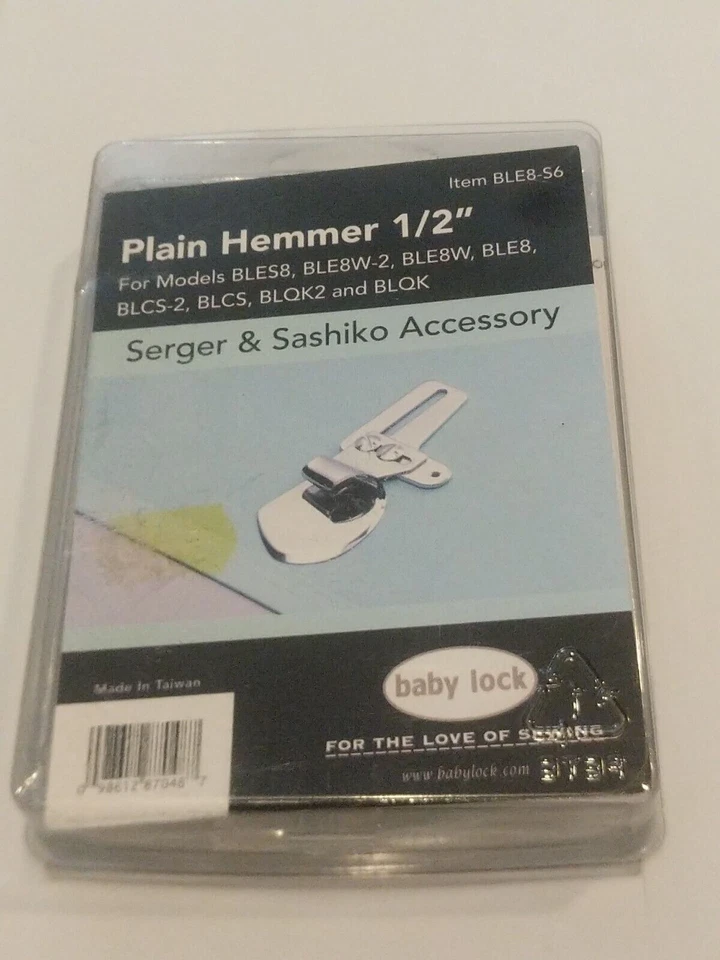 Plain Hemmer 1/2" Foot Baby Lock Serger Accessory Ble8 S6 #2