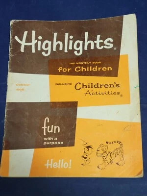 Highlights For Children Magazine October 1969 Volume 24, No. 9 - Image 1 of 4