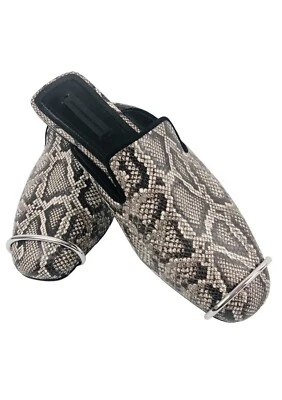 ALEXANDER WANG Brown (Teak) Leather Mules UK 3 | EUR 36 | US 5 | RRP £559 - Image 1 of 4