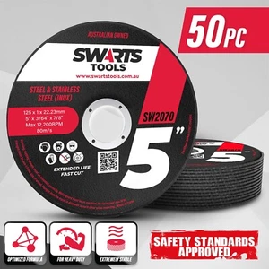 Discos de corte amoladora angular de 5" 125 mm 50 piezas - discos de ruedas delgadas de corte para metal - Imagen 1 de 11
