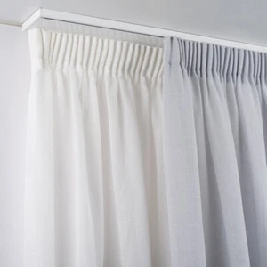 BINARIO DOPPIO PER TENDE ARRICCIATE IN ALLUMINIO A SOFFITTO - MANUALE (no corda) - Foto 1 di 7