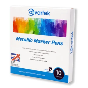 10 BOLÍGRAFOS MARCADORES METÁLICOS PINTURA ARTÍSTICA METAL NEUMÁTICO FINO MUCHOS COLORES MADERA VIDRIO AUDAZ - Imagen 1 de 4