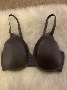 Sujetador Natori Ligeramente Forrado Demi 36DD Sexy Desnudo Oscuro Encaje Tazas - Imagen 1 de 7