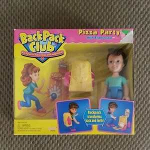 1997 mochila vintage club pizza fiesta Galoob como nueva en caja sellada - Imagen 1 de 6