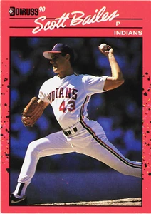 1989 - Donruss -- SCOTT BAILES -- Card #468 -- CLEVELAND INDIANS (Now Guardians) - Picture 1 of 2
