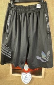 Adidas clima365 youth boy black athletic shorts 2XL elastic drawstring Singapore - Picture 1 of 6