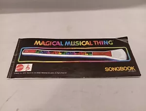 Libro istruzioni strumenti musicali magici Mattel 1978 vintage - Foto 1 di 24