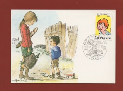 FDC Carte 1979 - F. POULBOT - 1879-1979     ---   (K1278) - Photo 1/2