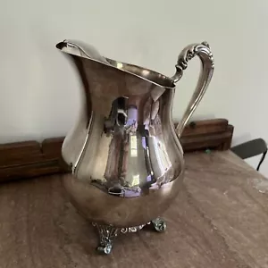 F.B.Rogers Silver Co. 1883 Silverplate Water Lipped Pitcher #3707 - Picture 1 of 8