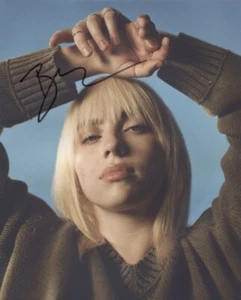 Billie Eilish 8" x 10" Foto handsigniert 2023 + COA Garantie - Bild 1 von 1