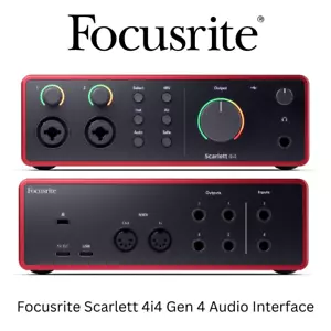 Focusrite Scarlett 4i4 4th Gen USB XLR 1/4" Combo Audio Interface New+Warranty - Picture 1 of 11