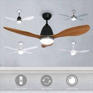 Elegant 48"& 52" Inch Ceiling Fan with Led Light Remote Control Timer - Picture 1 of 24