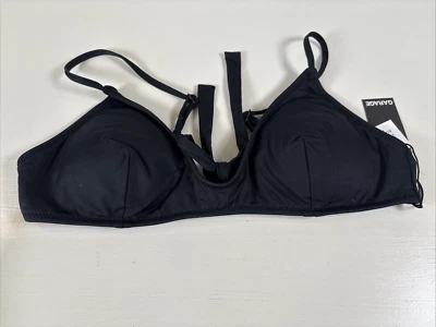 Garage Bright Fixed Triangle Tie Bikini Top Black Size Small - Image 1 of 4