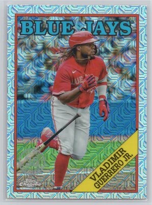 2023 Topps Series 1 #T88C-9 Vladimir Guerrero Jr. 1988 Topps Mojo Blue Jays - Image 1 of 2