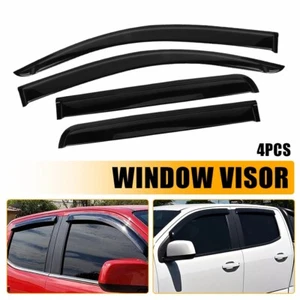 For 2015-2022 Chevy Colorado 4pcs Acrylic Window Sun Rain Visors Guard Crew Cab - Picture 1 of 12