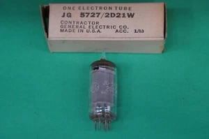 5727 / 2D21 W -- Marca GE -- AMPLIFICATORE CHITARRA AUDIO HAM RADIO TV tubo - Foto 1 di 1