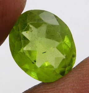 3 Cts 1 Stück Natürlich Peridot Oval Schnitt Locker Edelstein 9x11 MM Für Ring - Bild 1 von 2