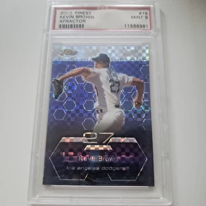 2003 Finest Kevin Brown Los Angeles Dodgers X-Fractor 14/99 PSA 9 Graded POP 1 - Bild 1 von 3