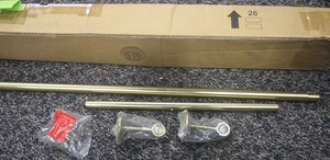 Pottery Barn Teen 4167490 Single Curtain Rod w Bracket .75 28-48 Brass #3053 - Picture 1 of 4