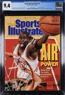 1991 Michael Jordan Sports Illustrated CGC 9.4 газетный киоск без этикетки низкий поп - Изображение 1 из 4