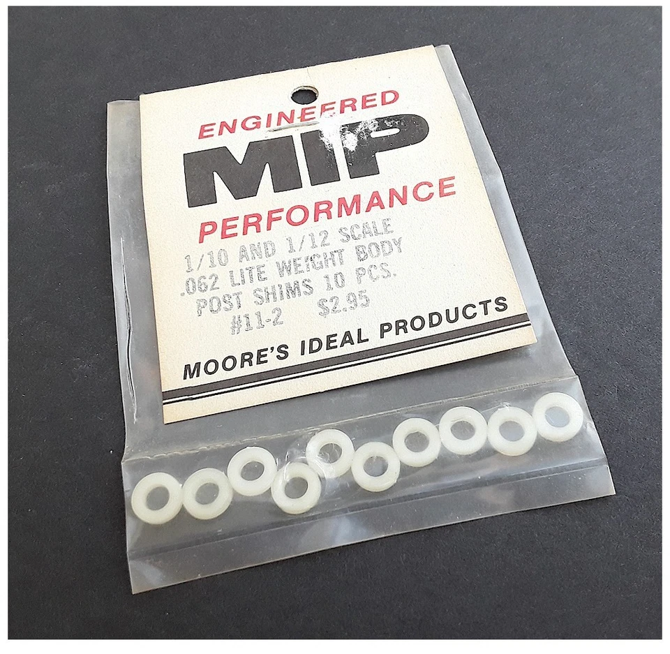 Vintage RC Car Buggy 1/10 1/12 MIP 11-2 .062 Lite-Weight Body Post Mount Shims - Image 1 of 1