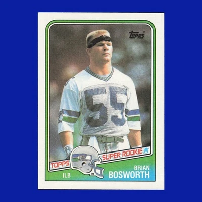 1988 Topps #144 Brian Bosworth RC NM QTY - Image 1 of 2