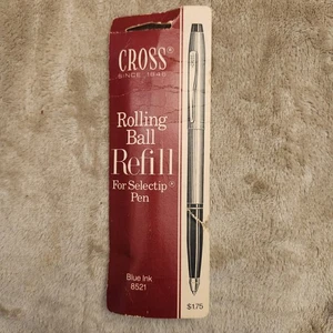 Nuevo repuesto de bola rodante de tinta cruzada para bolígrafos Selectip - azul, paquete de 1 (8521) - Imagen 1 de 2