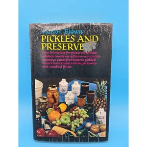 Pickles and Preserves 1955 Marion Brown Recipes Cook Book HBDJ - Imagen 1 de 15