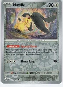 Mawile - 143/197 Uncommon Reverse Holo SV03: Obsidian Flames NM Pokémon - Picture 1 of 2