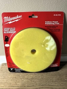 Milwaukee 49-36-2784 7" Yellow Foam Finishing Pad - Picture 1 of 2
