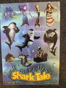 Vintage SHARK TALE Sticker Sheet Scrapbook Planner Craft Stickers - Picture 1 of 3