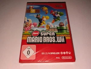 New Super Mario Bros. Wii (Nintendo Wii) Neu OVP ungeöffnet - Bild 1 von 6