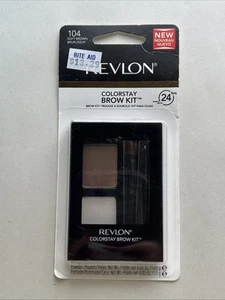 Revlon Colorstay Brow Kit 24 Hours RARE 104 Soft Brown Shade Kit NEW IN PACKAGE - Picture 1 of 5