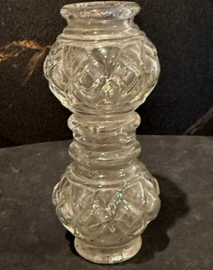 TRANSPARENT MURANO GLASS THREADING, H 115 mm, FOR MURANO CHANDELIERS - Picture 1 of 6