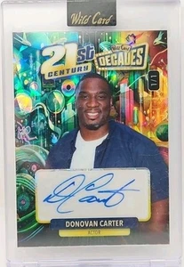 Donovan Carter 2024 Wild Card Decades Auto #d 1/1 Ballers 🔥 - Picture 1 of 2